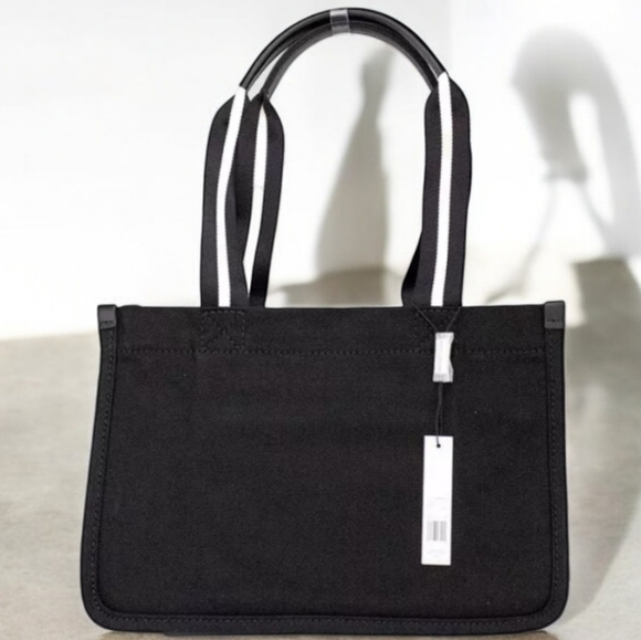 Marc Jacobs Signet Large Black Canvas Tote NWT - Picture 5 of 6